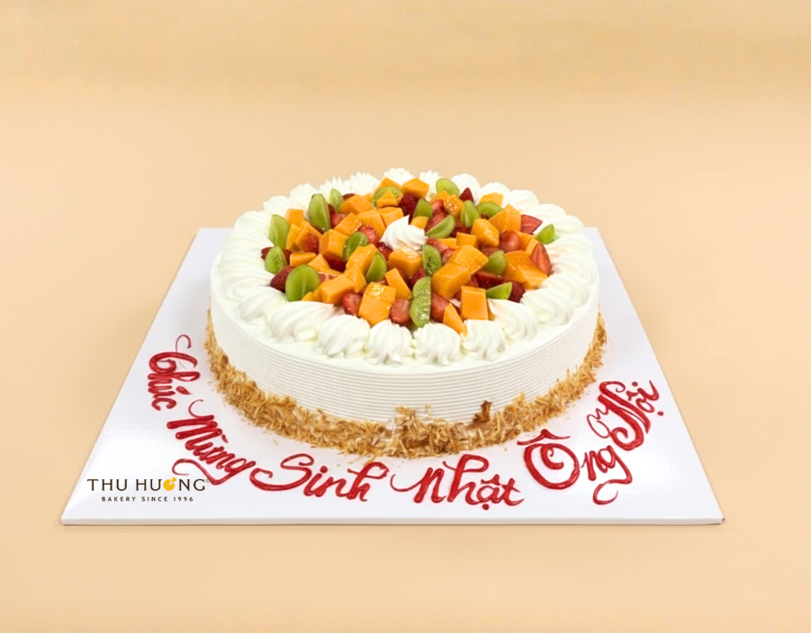 B&aacute;nh Sinh Nhật Phủ Hoa Quả